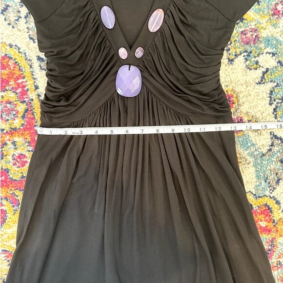 PRAIRIE NEW YORK Semi-Precious Stone Empire Waist Dress Size M Fairy Whimsygoth - Picture 10 of 11